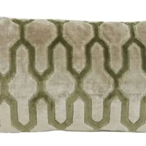 Light & Living sierkussen Jembana zand olijfgroen B60 × H30 cm